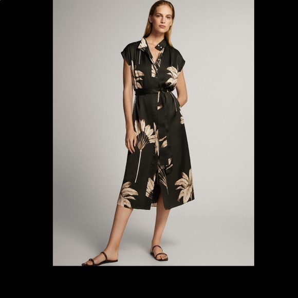 Massimo Dutti Pants - Massimo dutti print leaf dress! Nwt